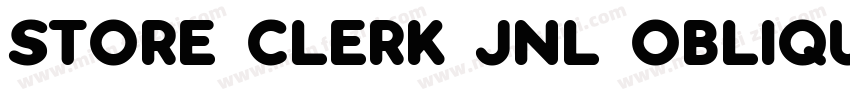 Store Clerk JNL Oblique字体转换